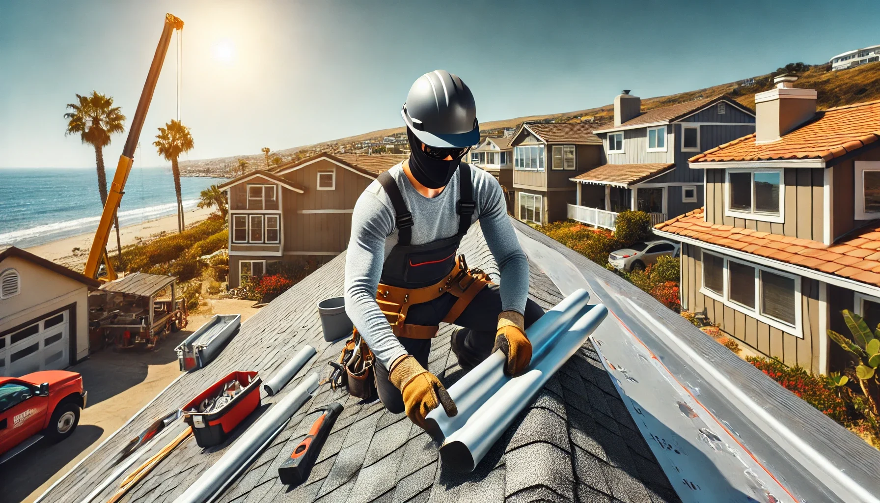 Residential roof replacement in San Diego